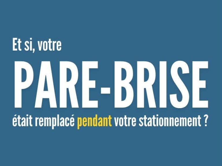 advert: windscreen replacement, parking solution in Bordeaux and Mérignac
