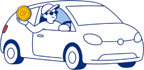 Client au volant de sa voiture qui revient stationner chez Solution Parking Bordeaux